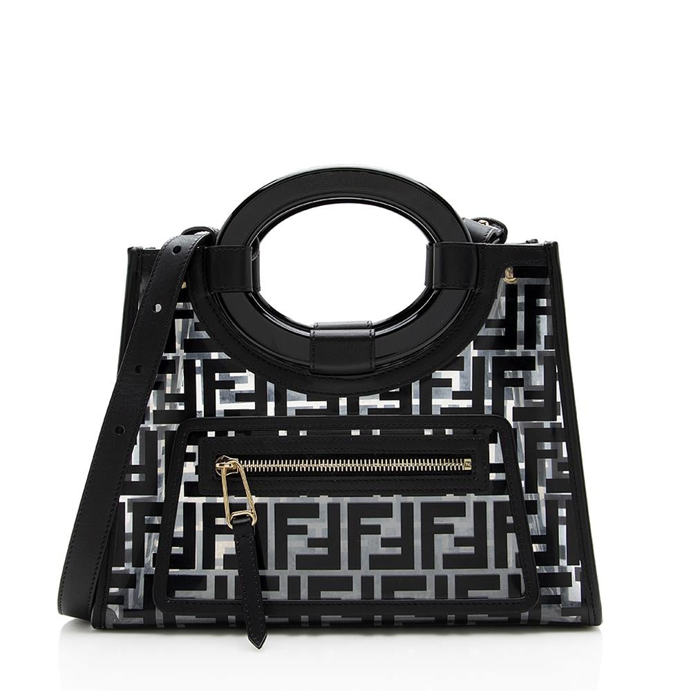 Fendi FF Runaway Small Shopper Tote (SHF-13584)