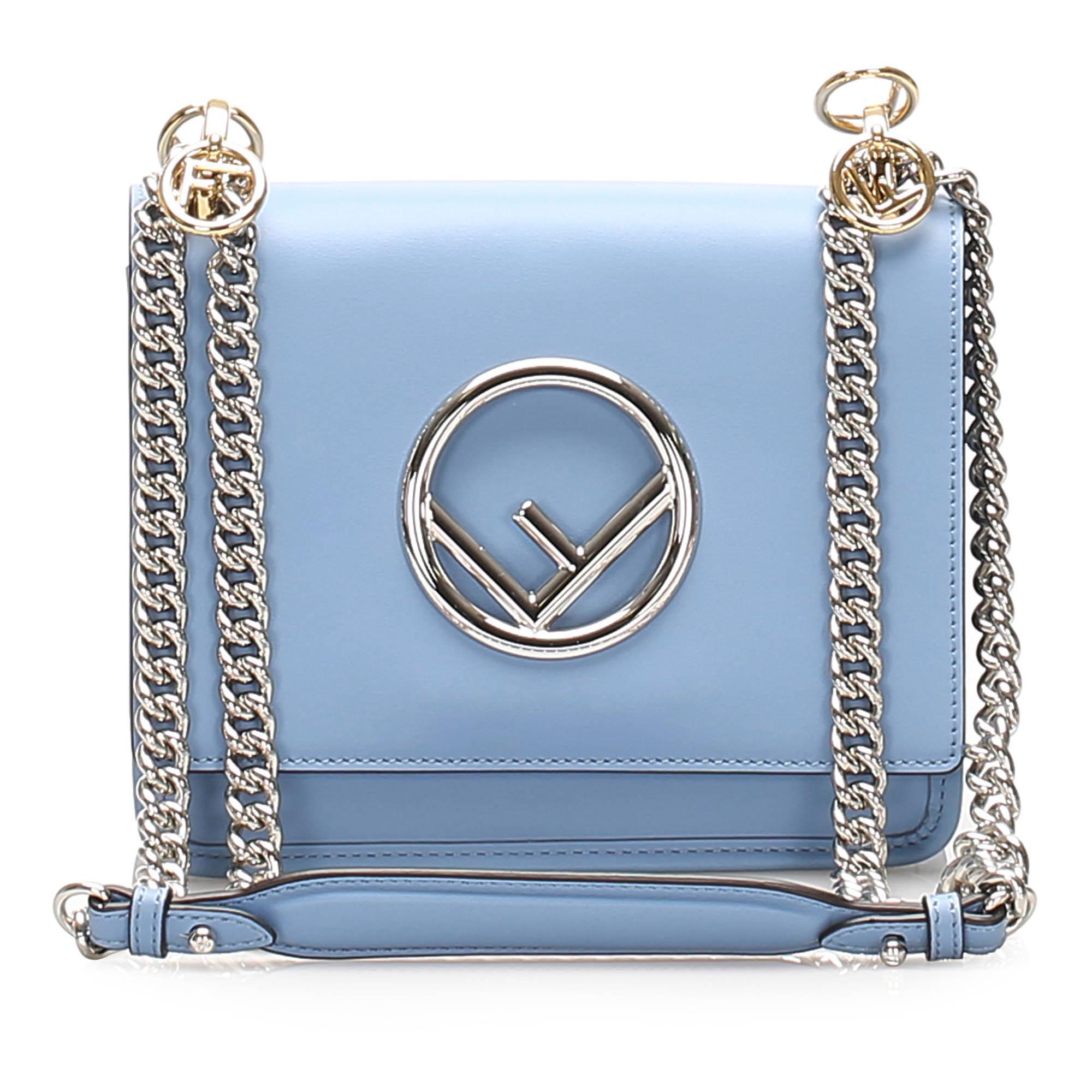 Fendi Kan I Leather Crossbody Bag (SHG-11284)