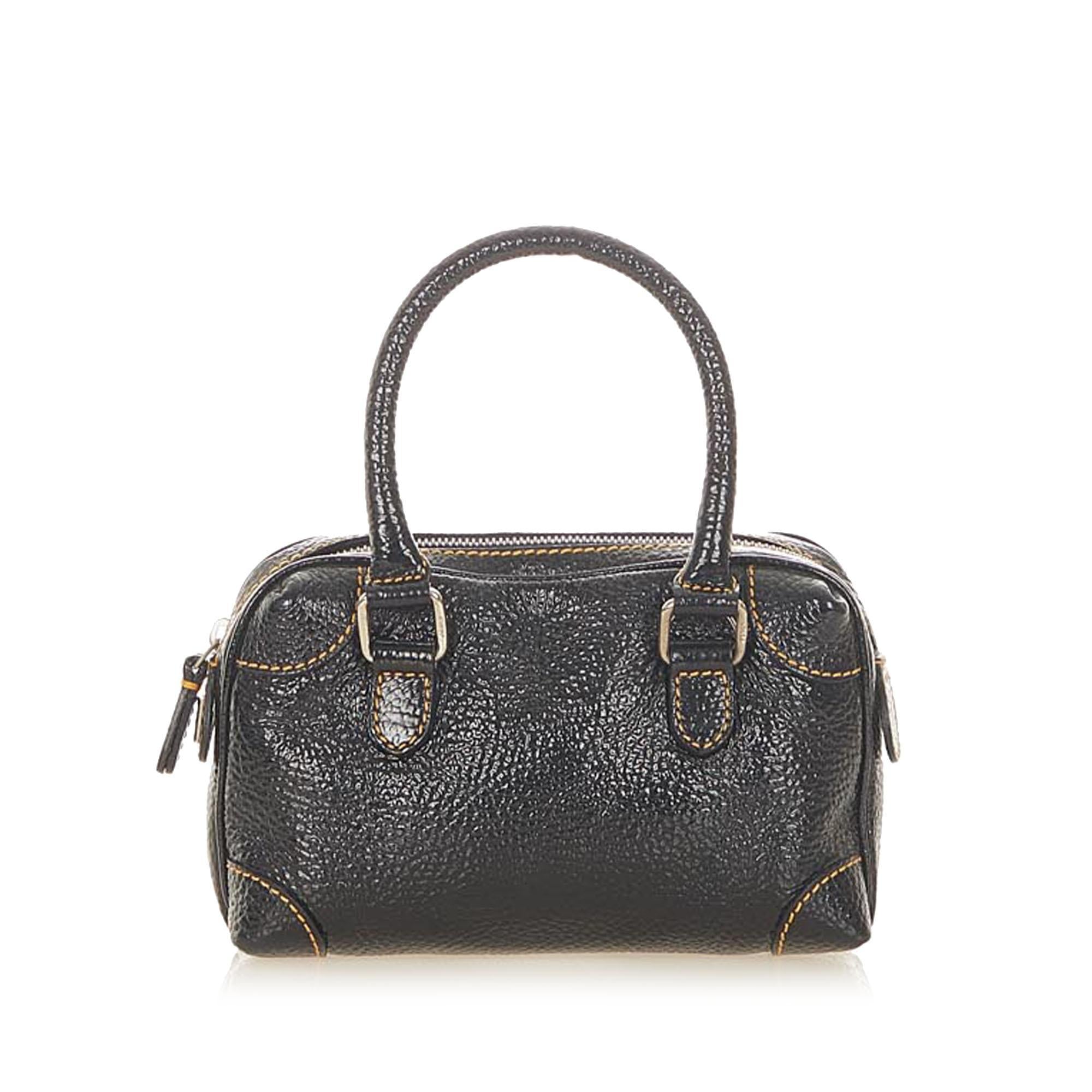 Fendi Leather Boston Bag (SHG-19339)