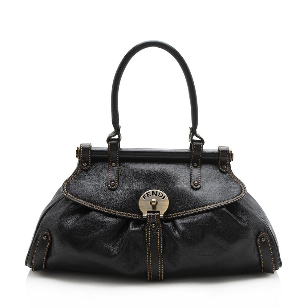 Fendi Leather Magic Medium Satchel (SHF-11834)
