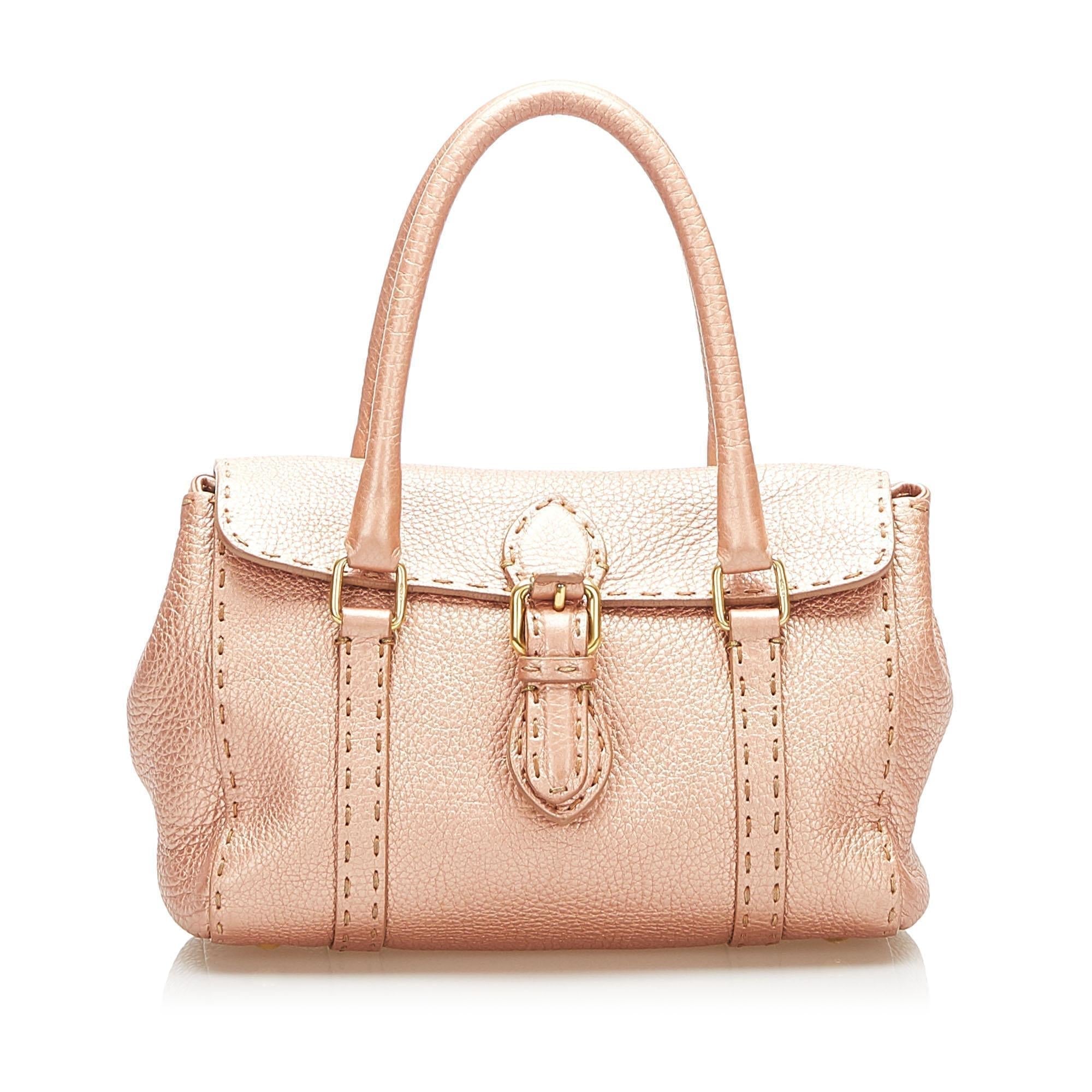 Fendi Mini Selleria Linda Leather Handbag (SHG-17935)