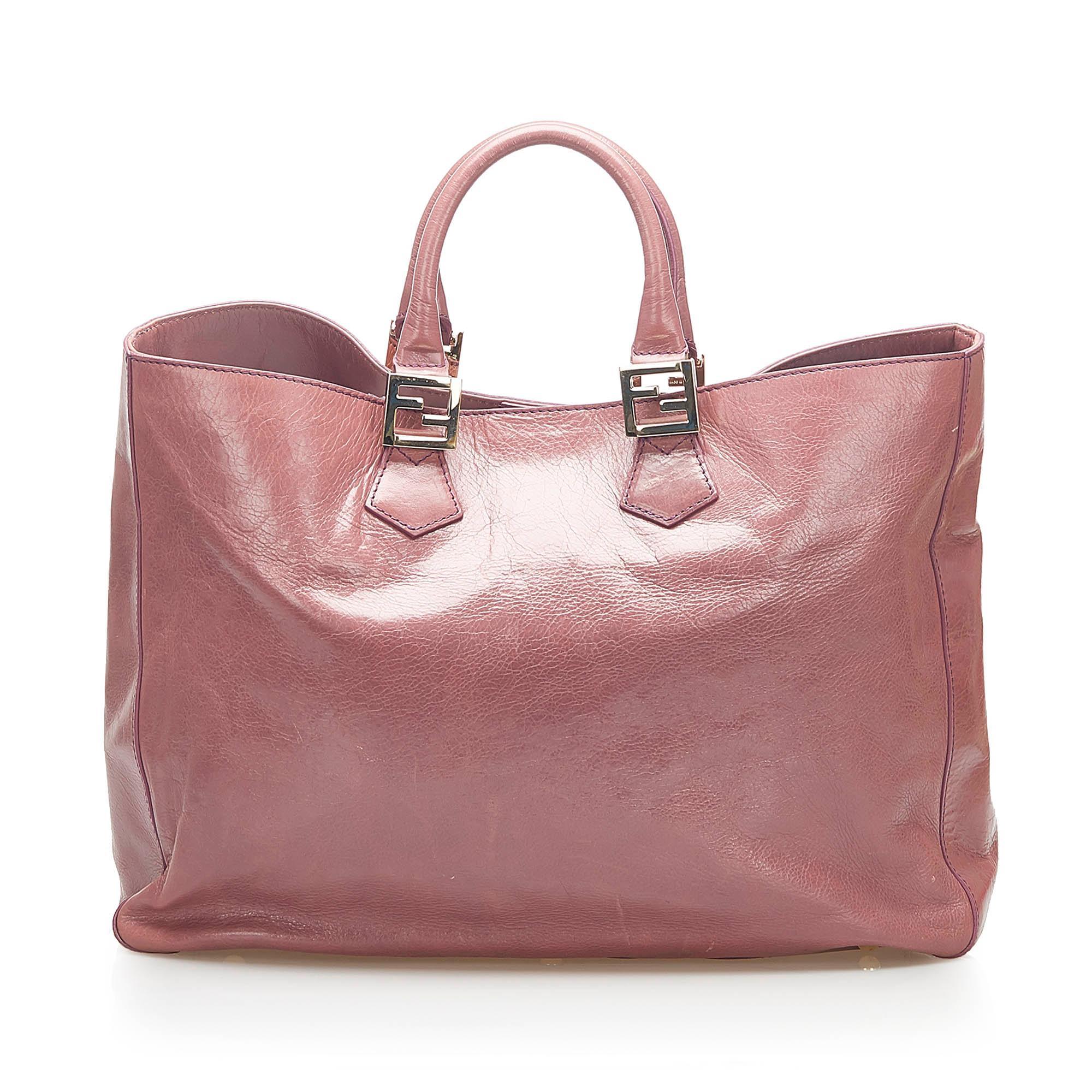 Fendi Twins Leather Tote Bag (SHG-18624)