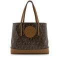 Fendi FF Coated Canvas Vetrificato Shopper Tote
