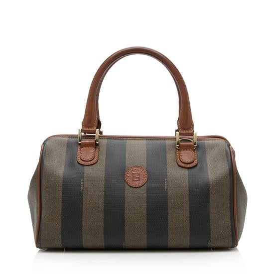 Fendi Vintage Pequin Satchel