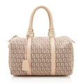 Fendi Vintage Zucca Boston Satchel (SHF-12722)