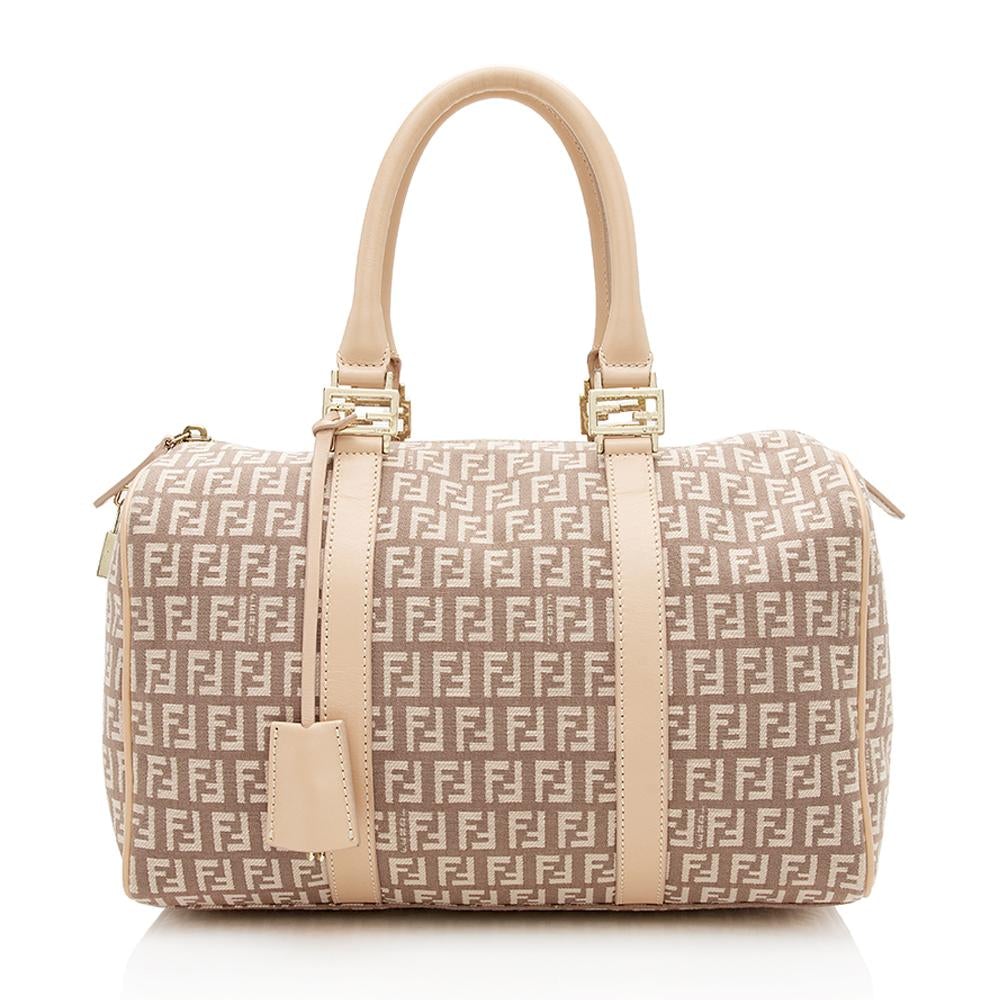 Fendi Vintage Zucca Boston Satchel (SHF-12722)