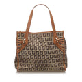 Fendi Zucchino Canvas Handbag (SHG-14783)