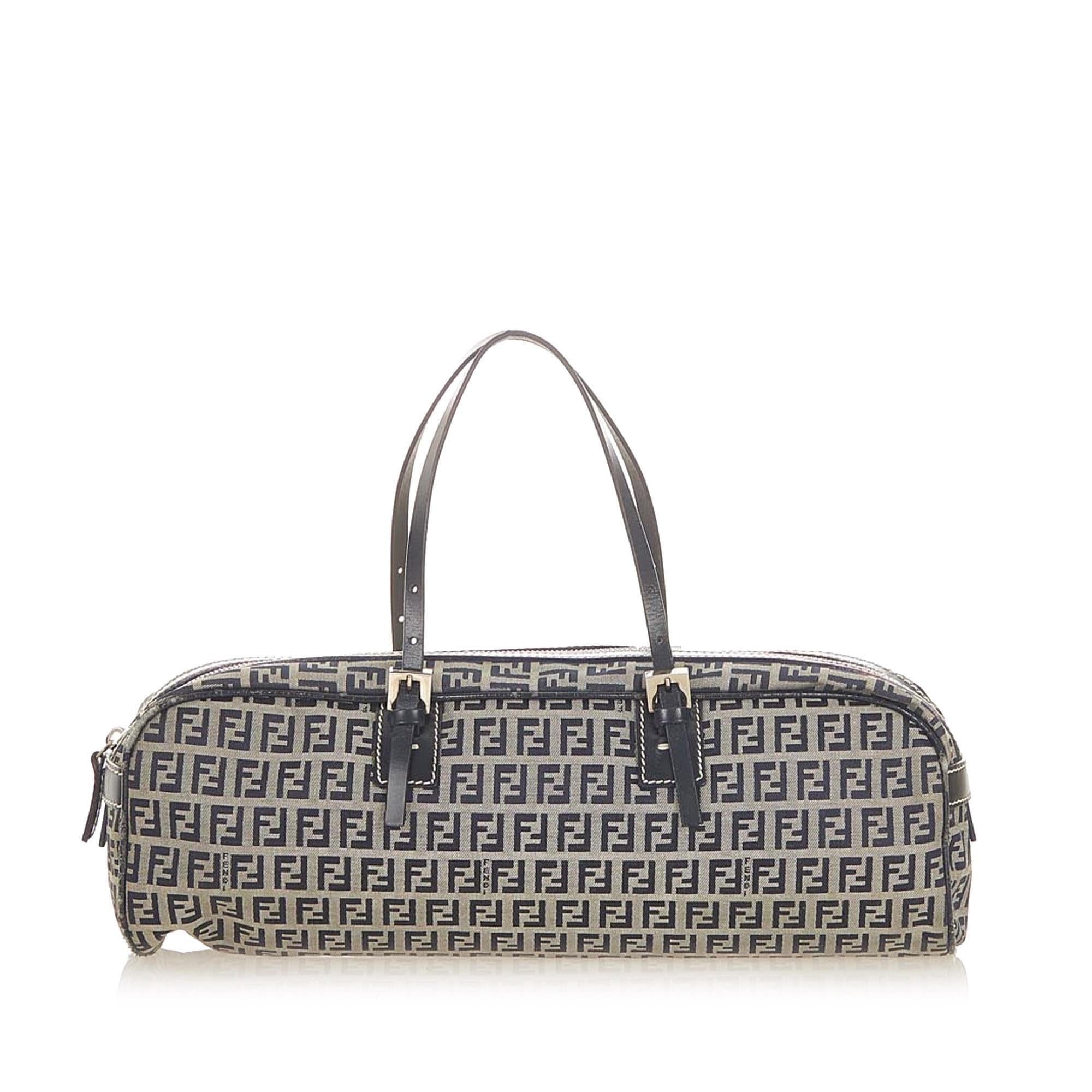 Fendi Zucchino Canvas Handbag (SHG-19582)