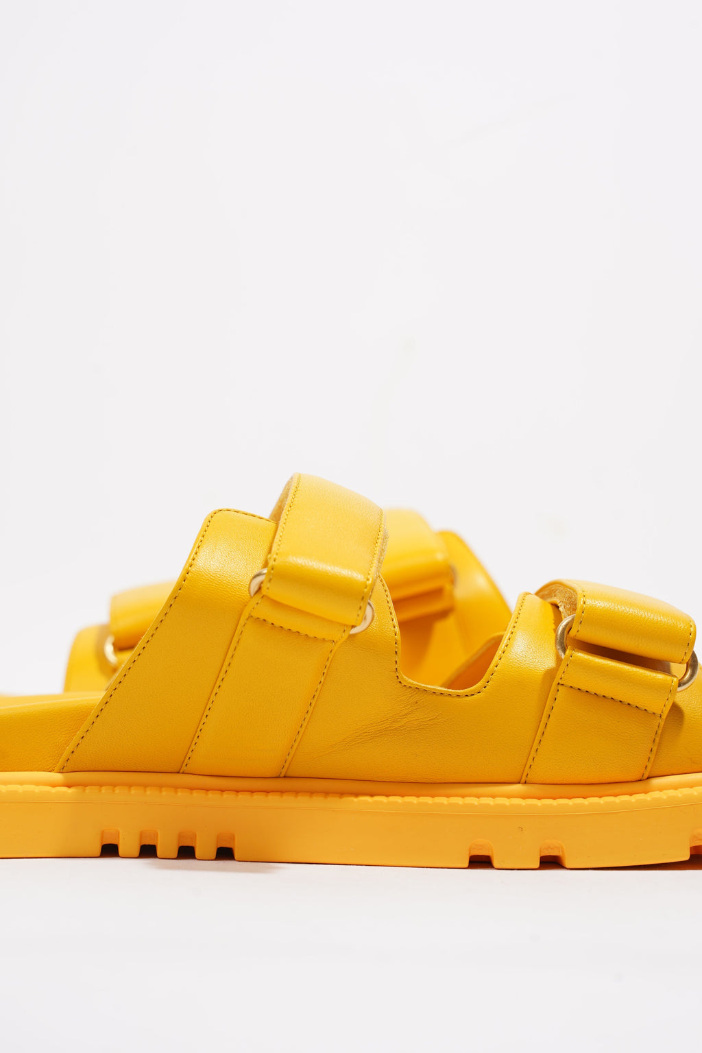 Christian Dior Dioract Yellow Leather EU 41 UK 8