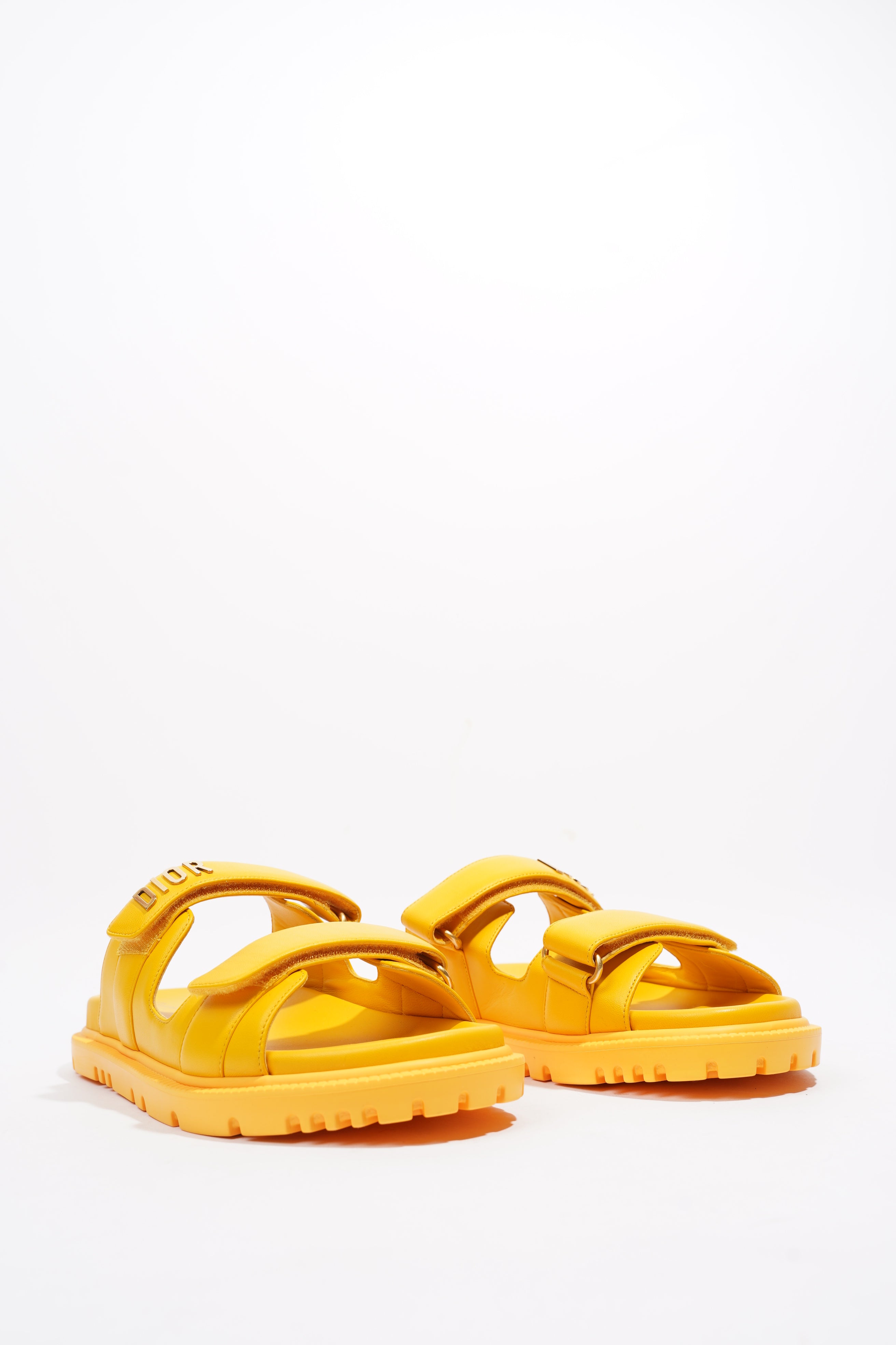Christian Dior Dioract Yellow Leather EU 41 UK 8