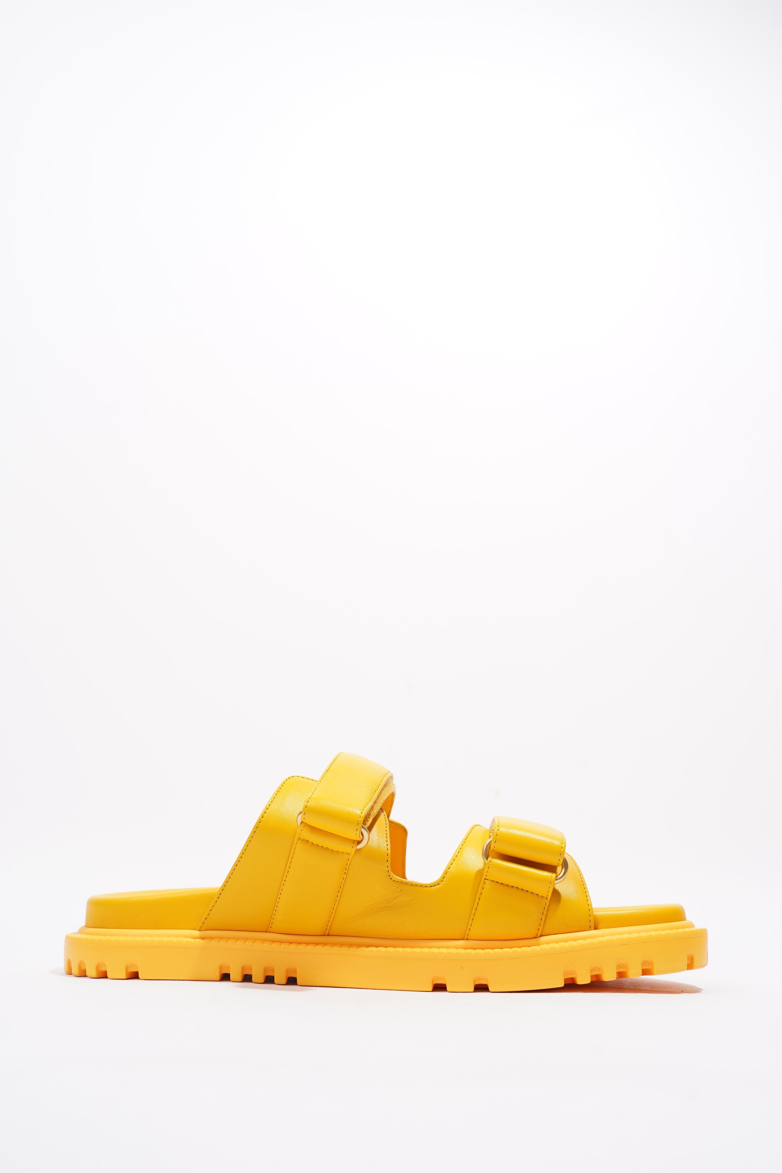 Christian Dior Dioract Yellow Leather EU 41 UK 8