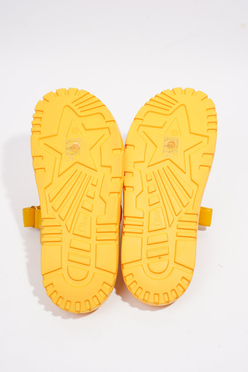 Christian Dior Dioract Yellow Leather EU 41 UK 8