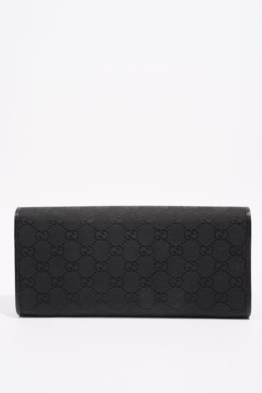 Gucci Bamboo Clutch Black Canvas