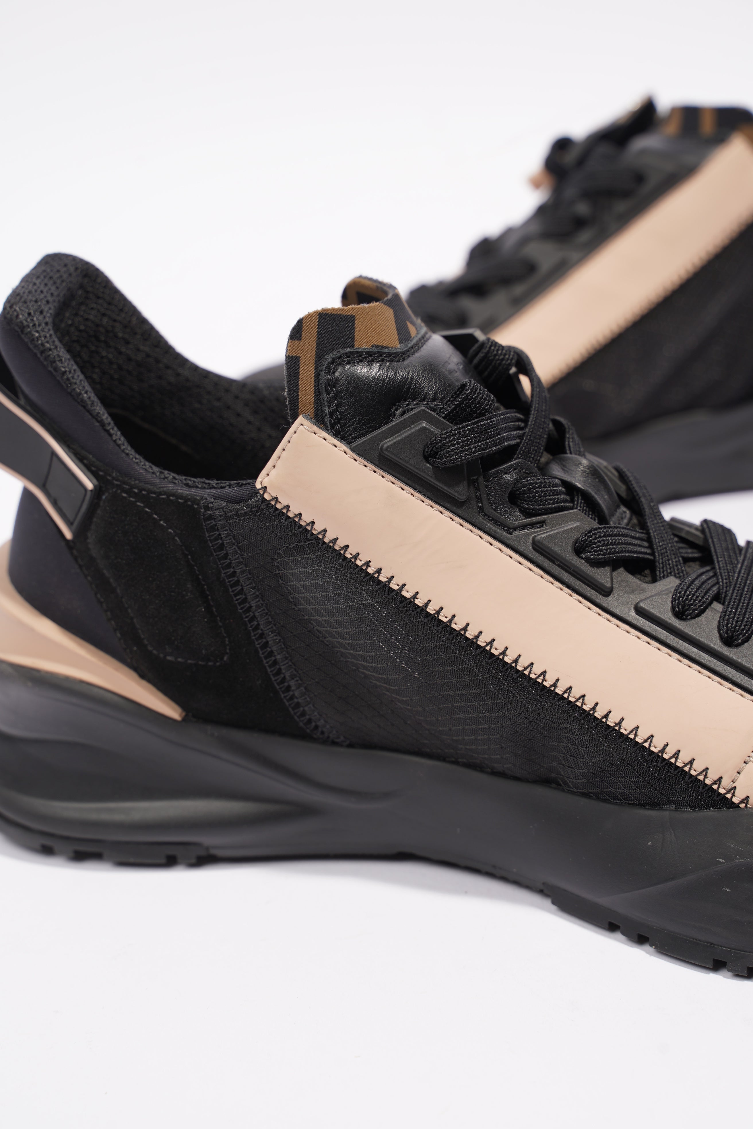 Fendi Flow Sneaker Black / Nude Nylon EU 40 UK 7
