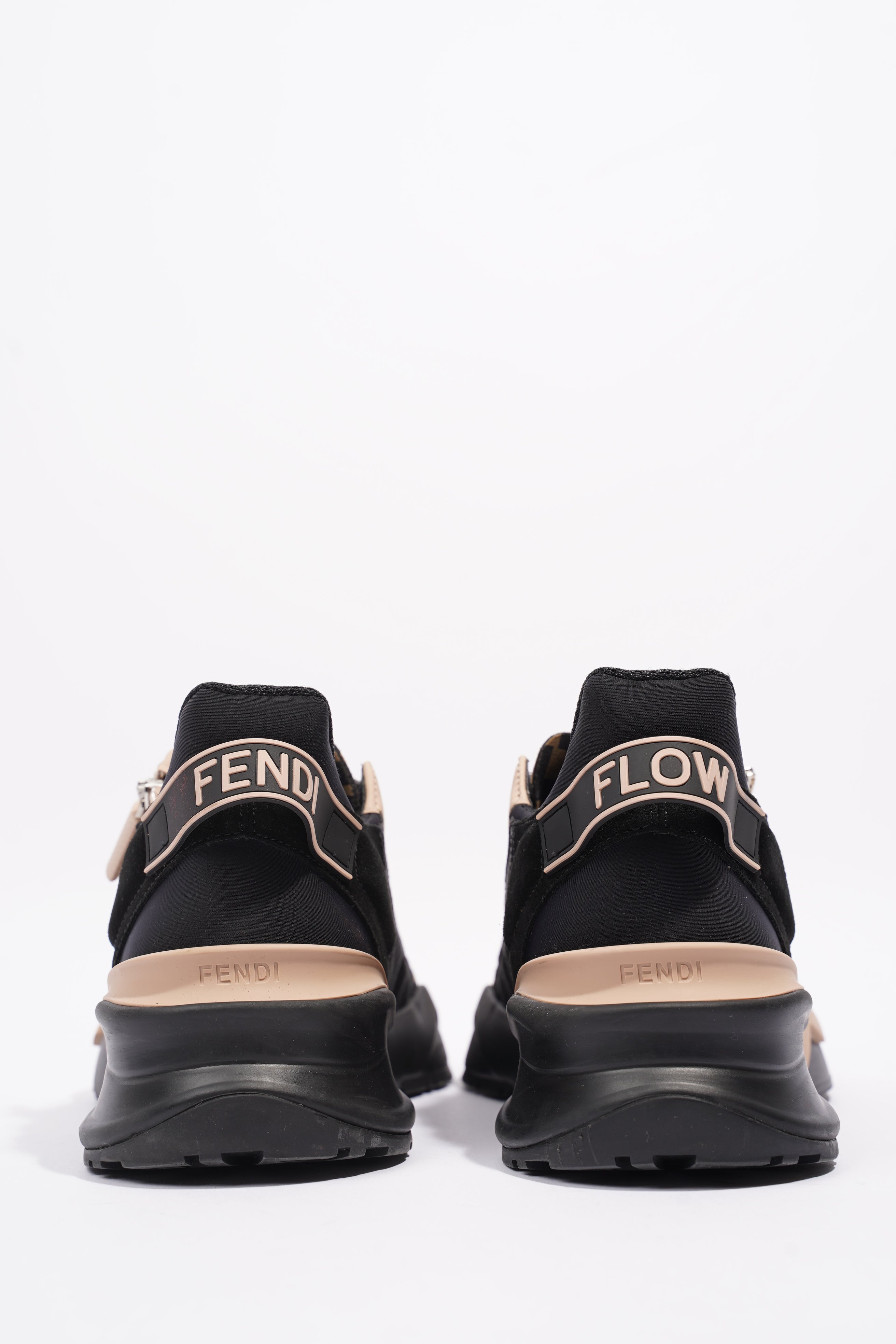 Fendi Flow Sneaker Black / Nude Nylon EU 40 UK 7