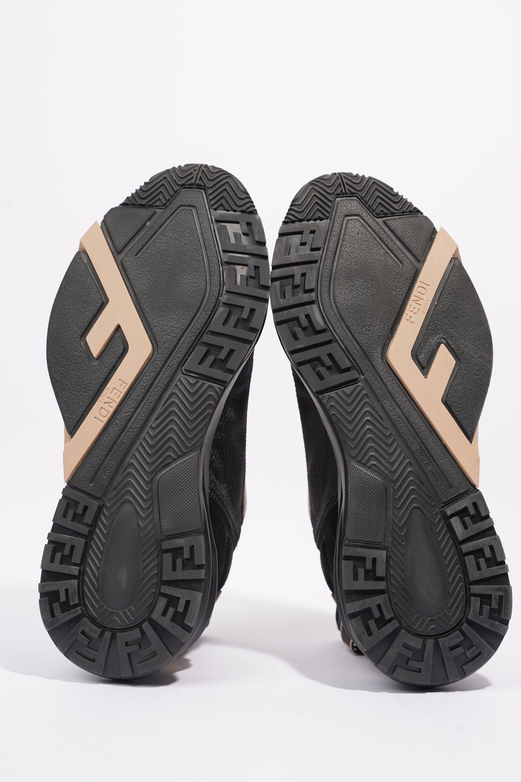 Fendi Flow Sneaker Black / Nude Nylon EU 40 UK 7