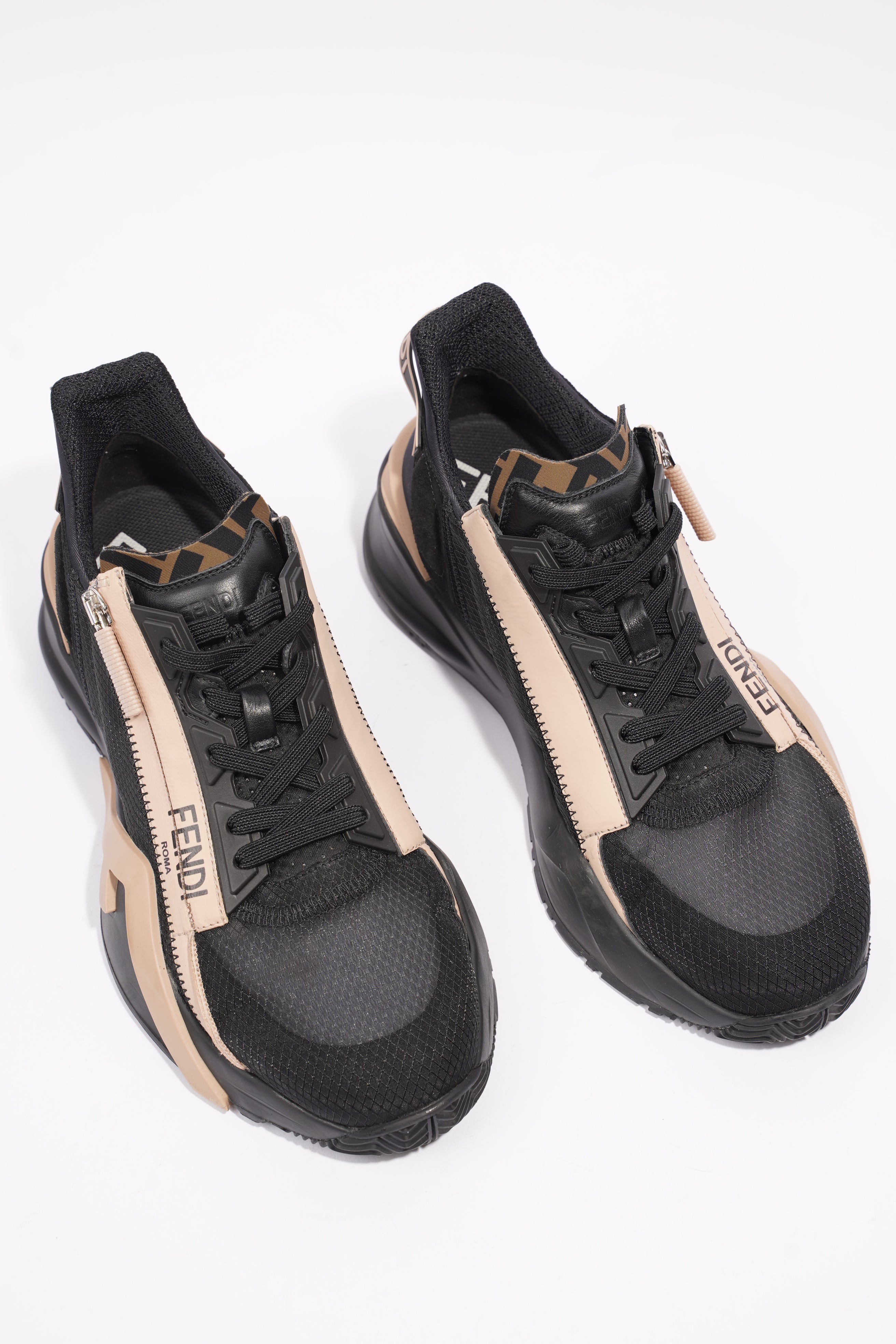 Fendi Flow Sneaker Black / Nude Nylon EU 40 UK 7