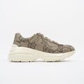 Gucci Rhyton Logo Beige Monogram / White Canvas EU 40.5 UK 6.5