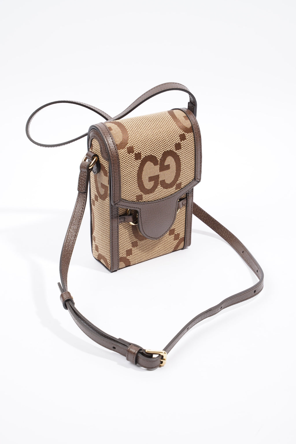Gucci 1955 Horsebit Mini Beige and ebony GG supreme canvas Canvas