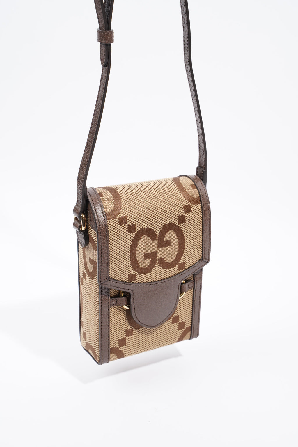 Gucci 1955 Horsebit Mini Beige and ebony GG supreme canvas Canvas