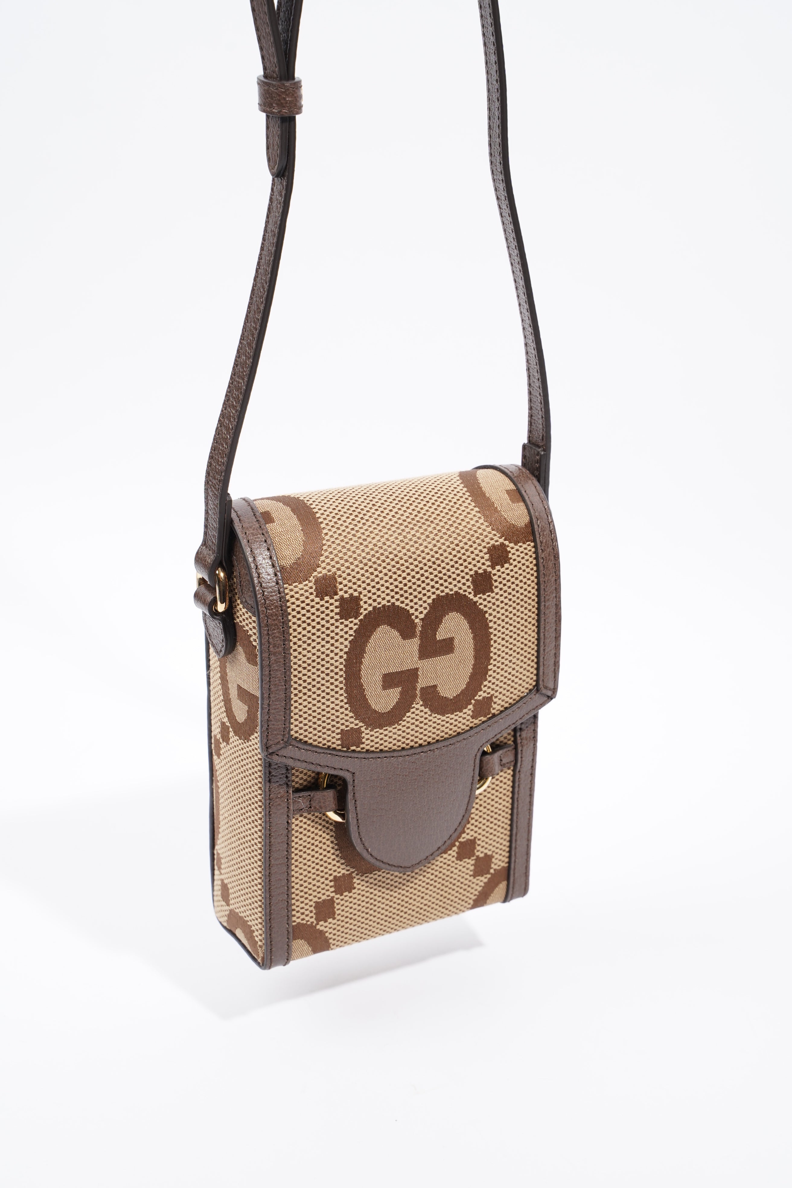 Gucci 1955 Horsebit Mini Beige and ebony GG supreme canvas Canvas