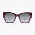Christian Dior 30 Montaigne Sunglasses Maroon / Gold Acetate 135mm