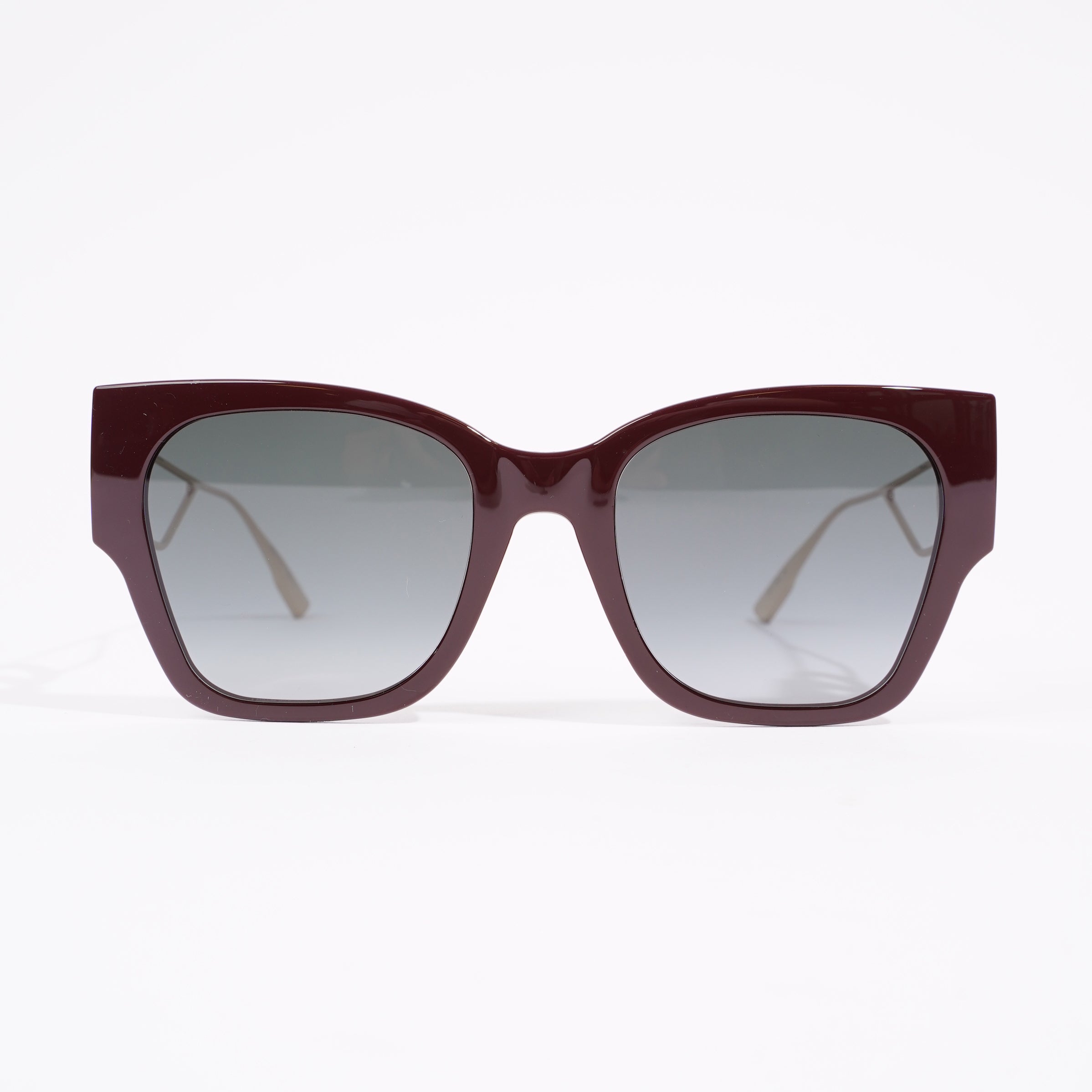 Christian Dior 30 Montaigne Sunglasses Maroon / Gold Acetate 135mm
