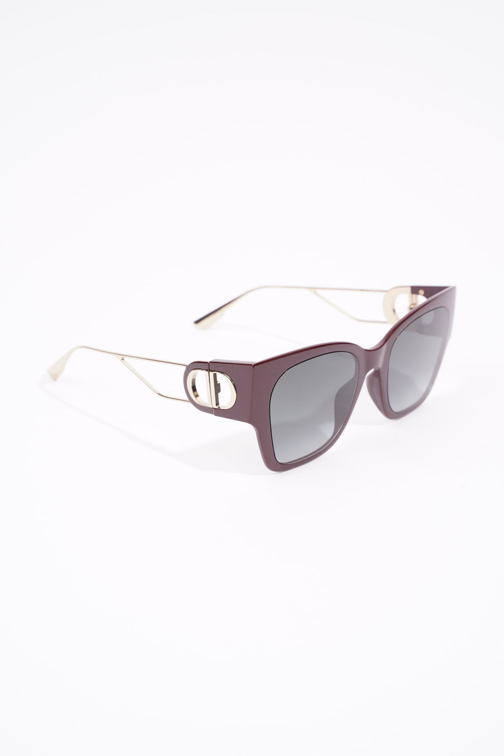 Christian Dior 30 Montaigne Sunglasses Maroon / Gold Acetate 135mm