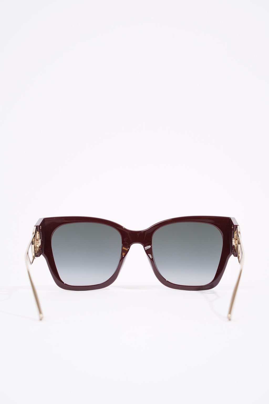 Christian Dior 30 Montaigne Sunglasses Maroon / Gold Acetate 135mm