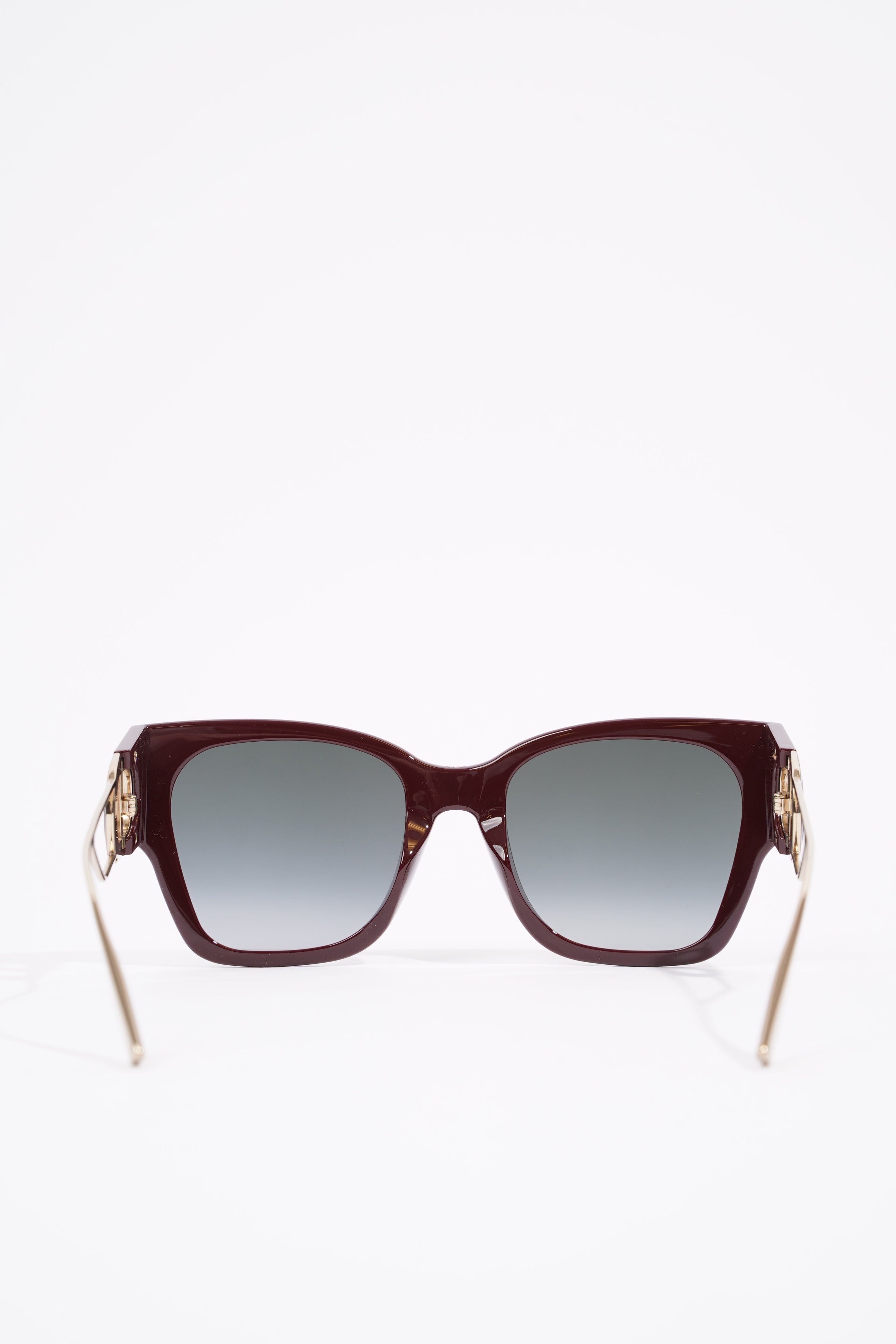 Christian Dior 30 Montaigne Sunglasses Maroon / Gold Acetate 135mm