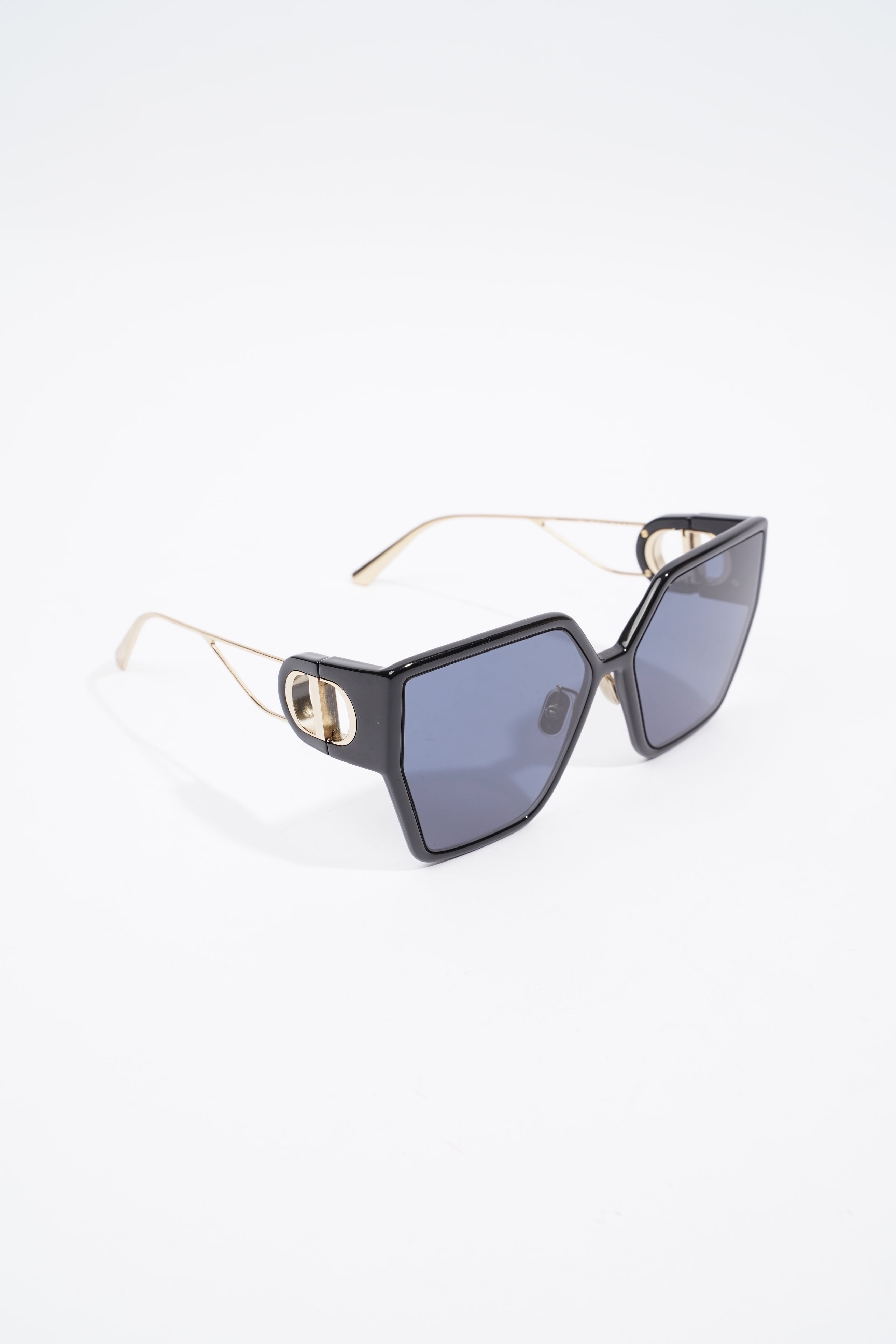 Christian Dior 30 Montaigne Sunglasses Black / Gold Acetate 130