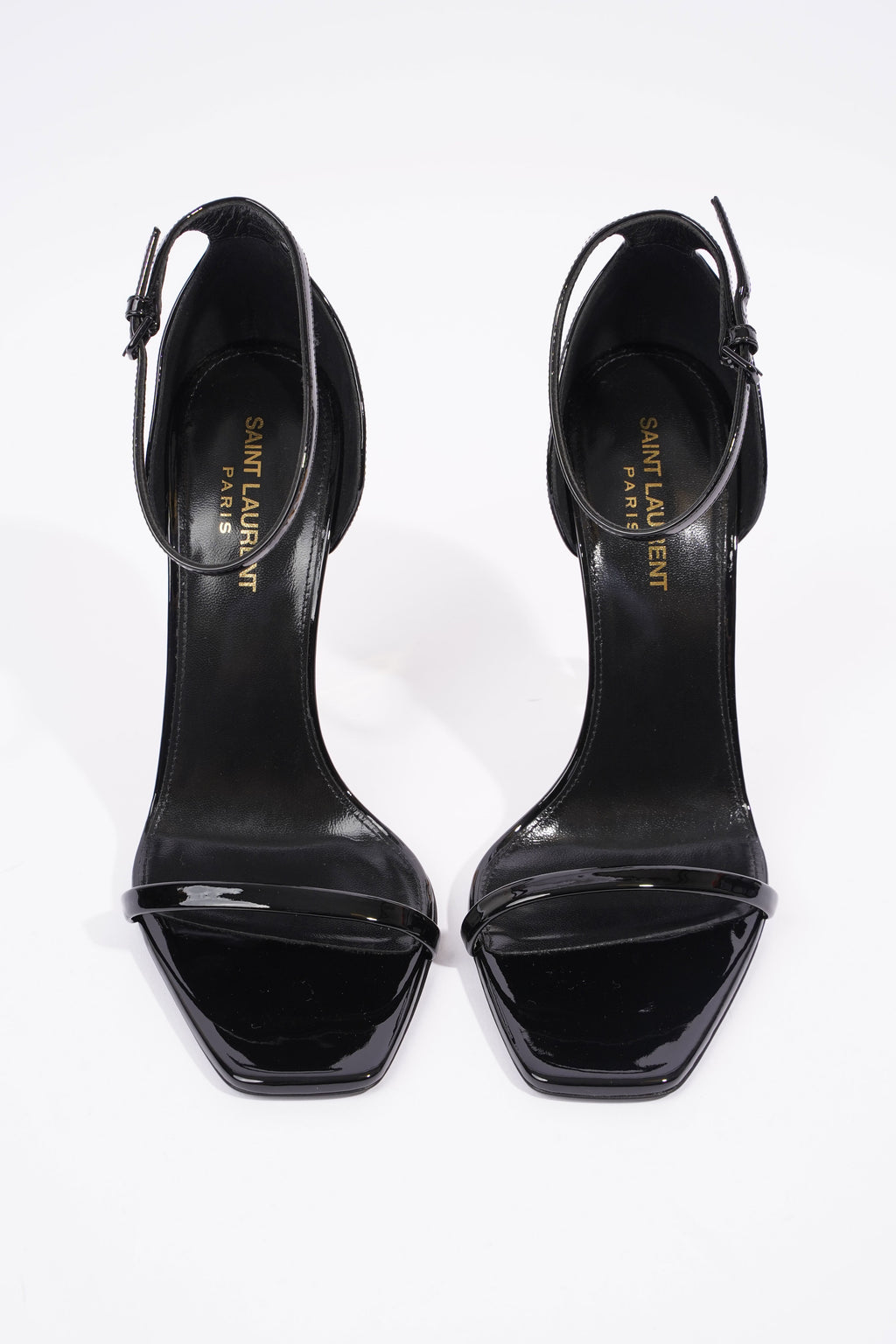 Saint Laurent Opyum Black / Gold Patent Leather EU 39 UK 6