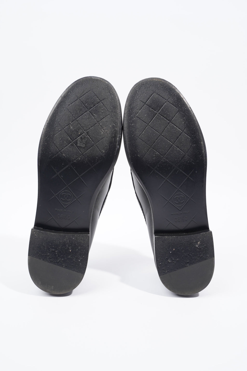 Chanel Quilted Flap Turnlock CC Logo Black Leather EU 36.5 UK 3.5