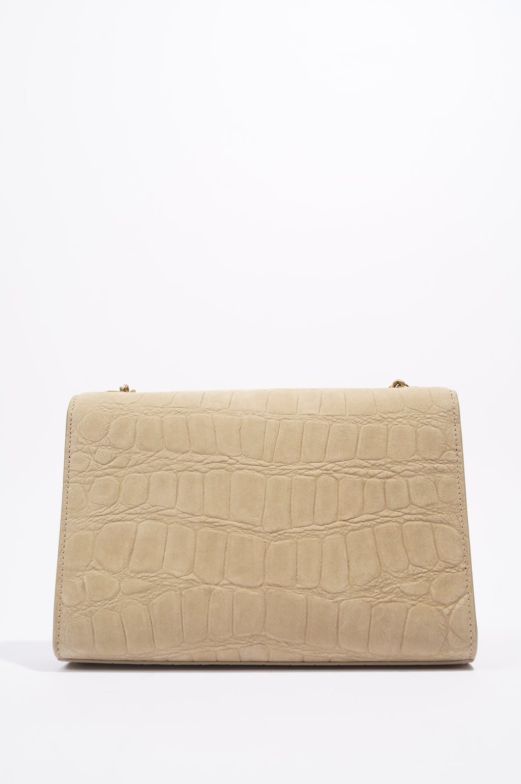 Saint Laurent Kate Chain Wallet Nougat Beige Calfskin Leather