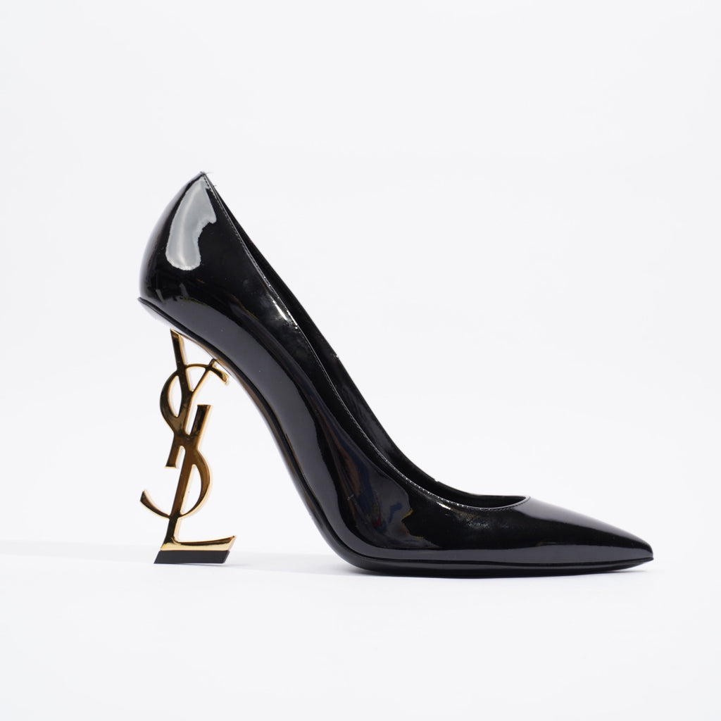 Saint Laurent Opyum Black Patent Leather EU 38 UK 5