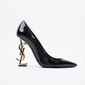 Saint Laurent Opyum Black Patent Leather EU 38 UK 5