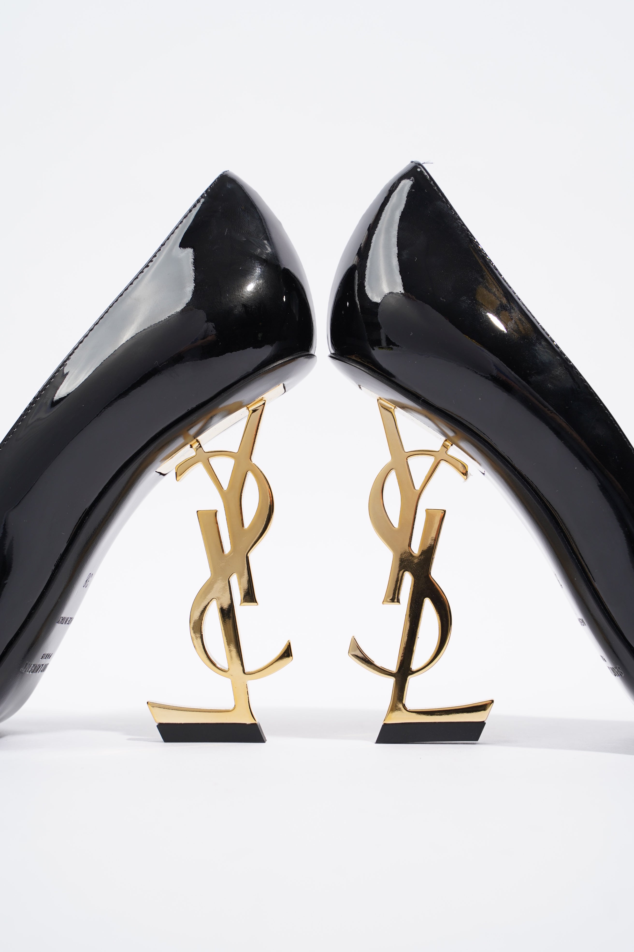 Saint Laurent Opyum Black Patent Leather EU 38 UK 5