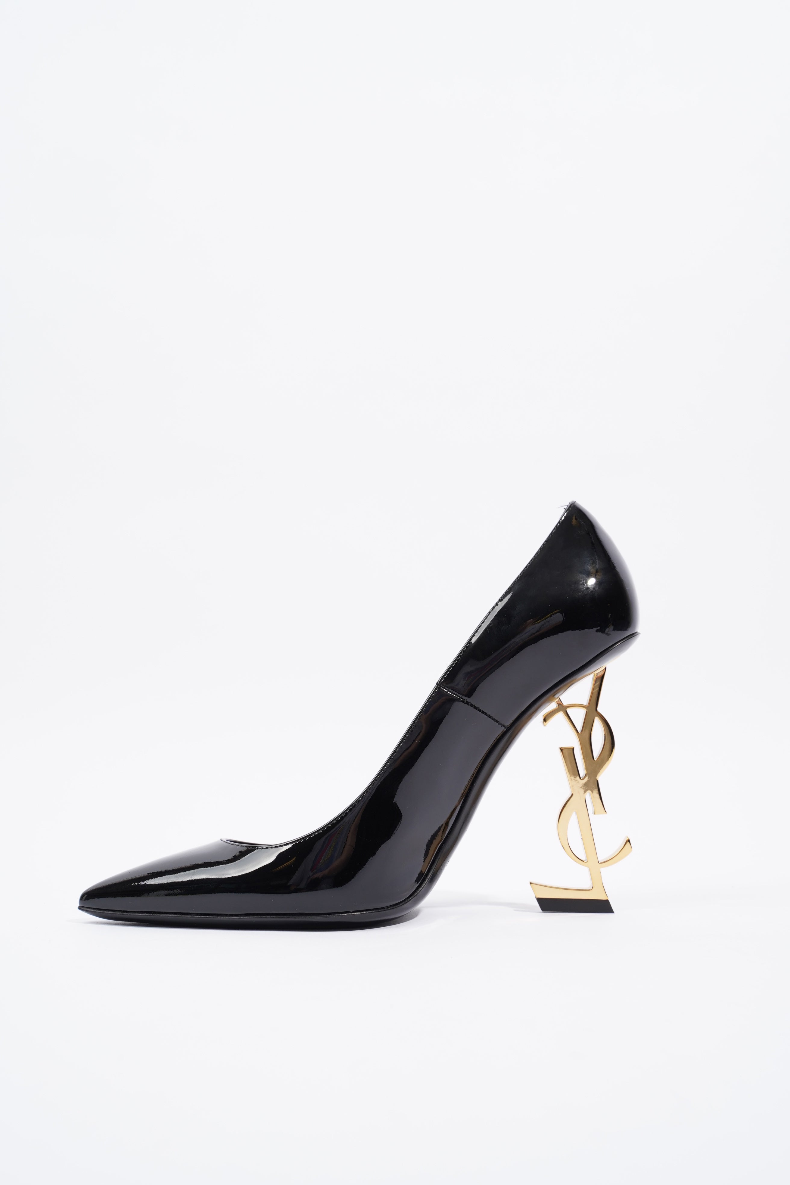 Saint Laurent Opyum Black Patent Leather EU 38 UK 5