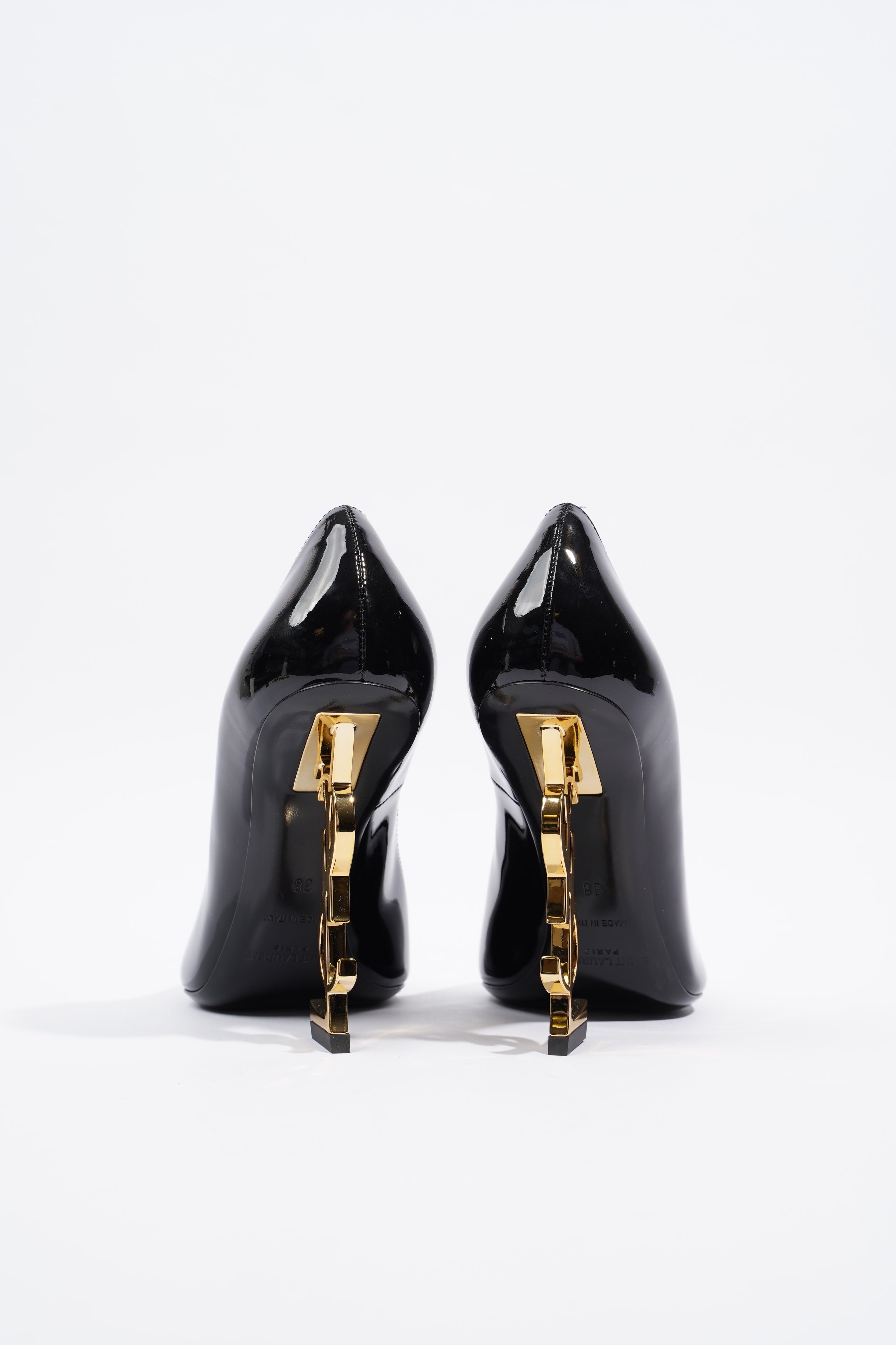 Saint Laurent Opyum Black Patent Leather EU 38 UK 5