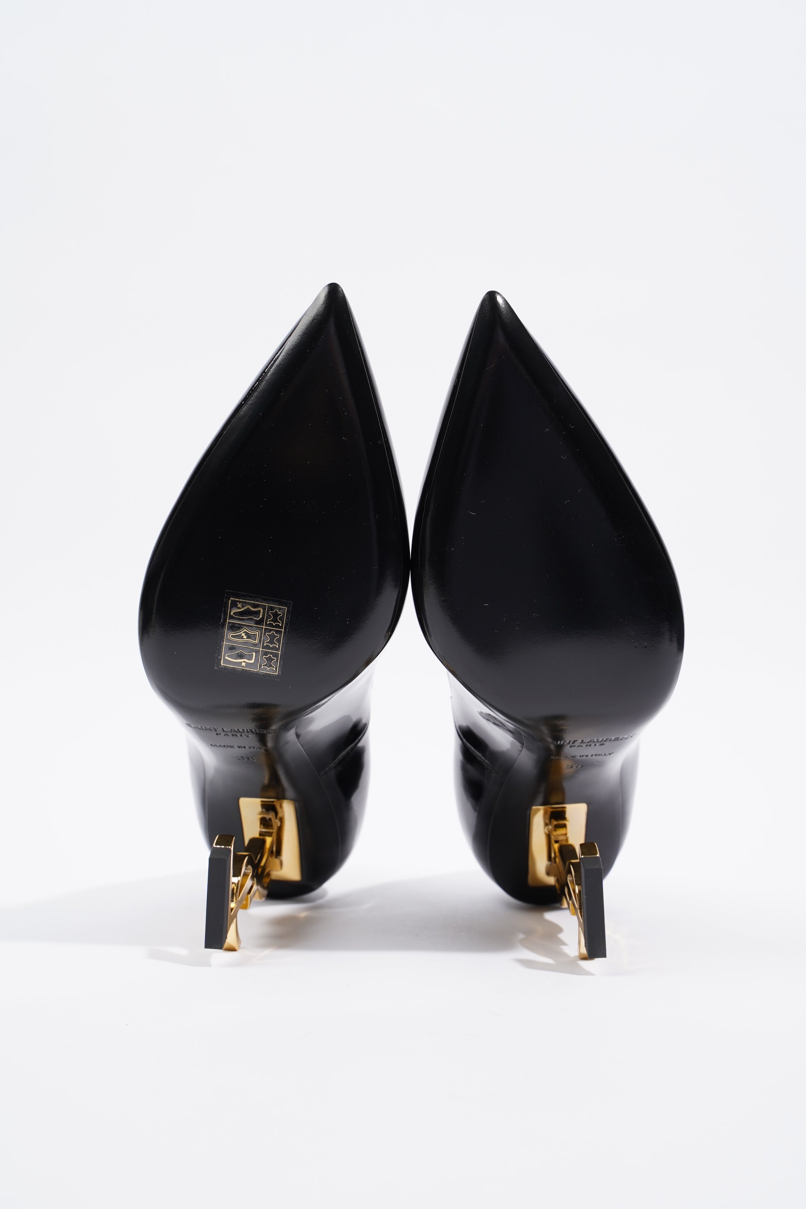 Saint Laurent Opyum Black Patent Leather EU 38 UK 5