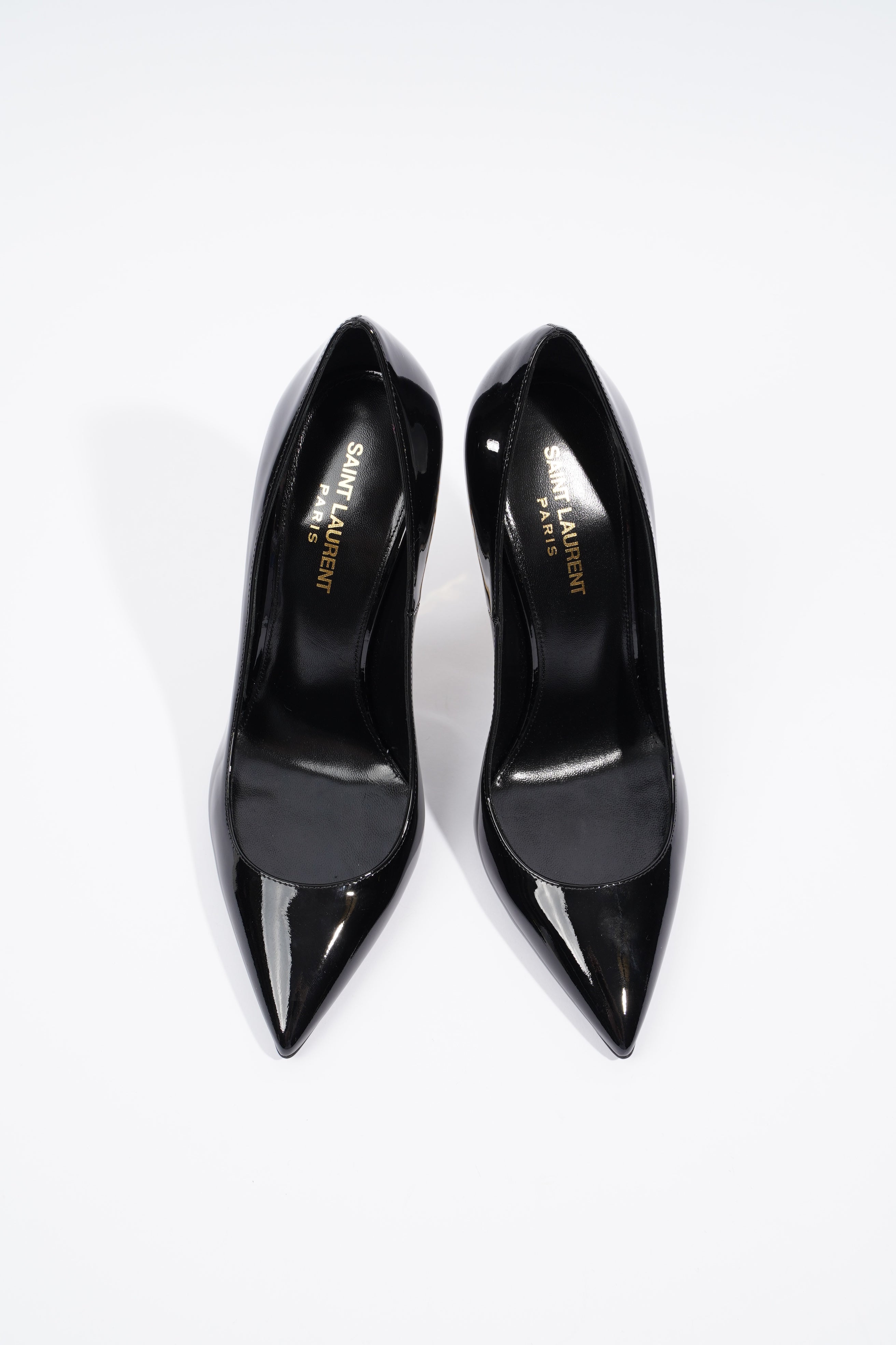 Saint Laurent Opyum Black Patent Leather EU 38 UK 5