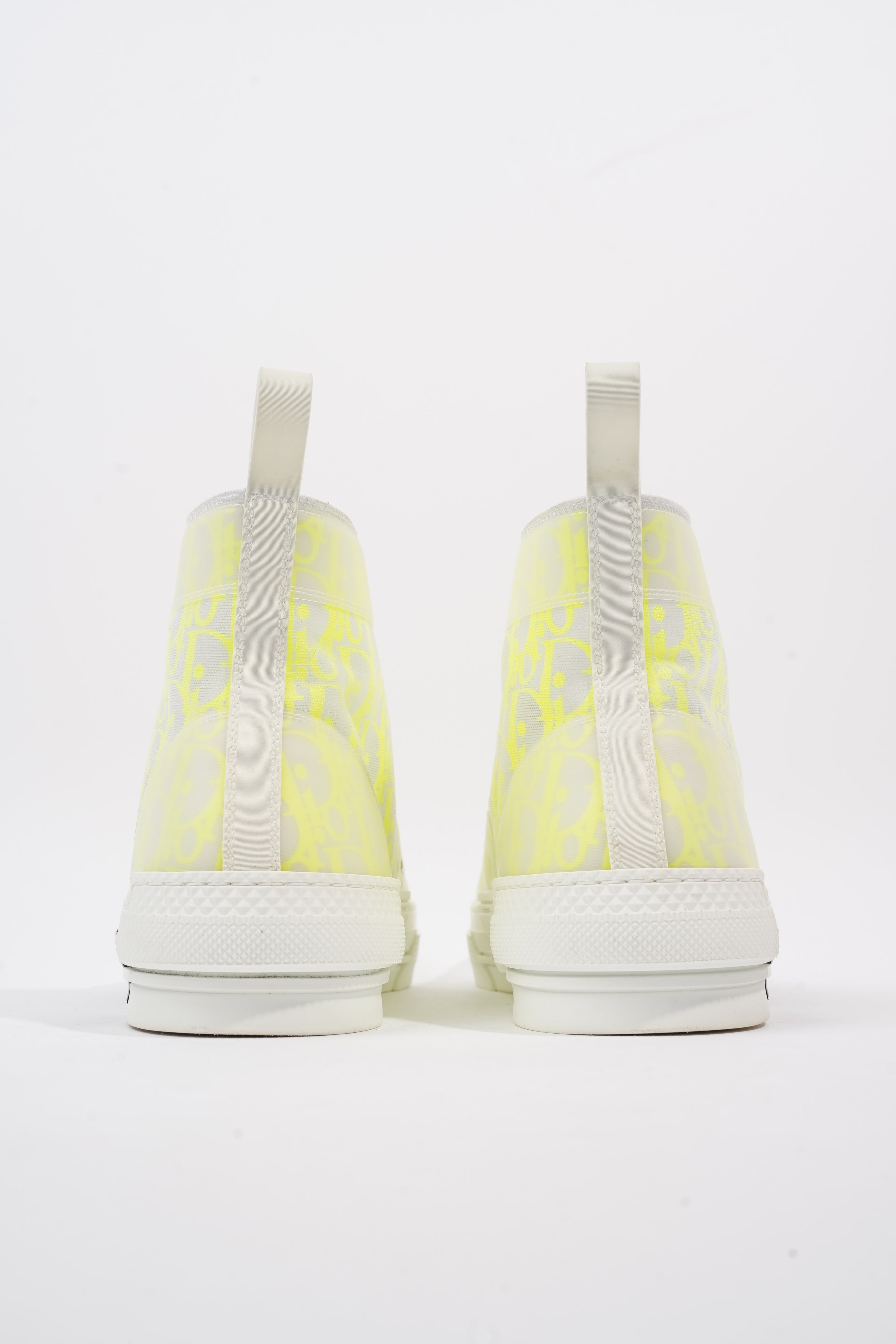 Christian Dior B23 White / Neon Yellow Canvas EU 46 UK 12