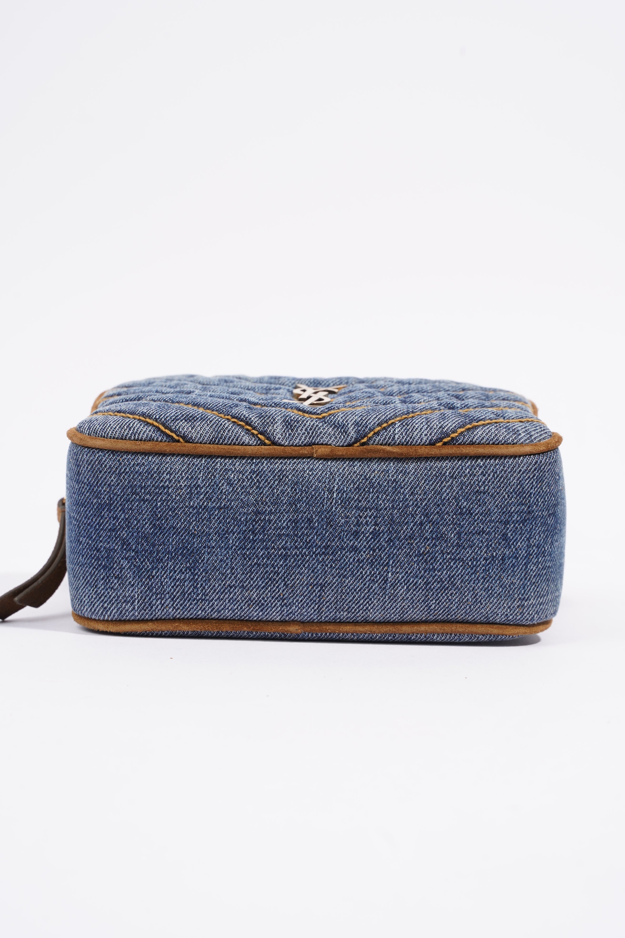 Saint Laurent Lou Belt Bag Denim / Brown Denim