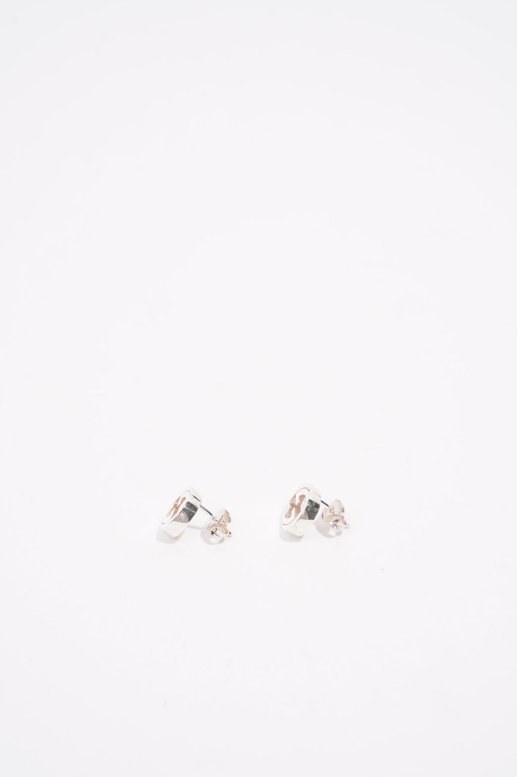 Gucci Interlocking GG Earrings Silver Base Metal