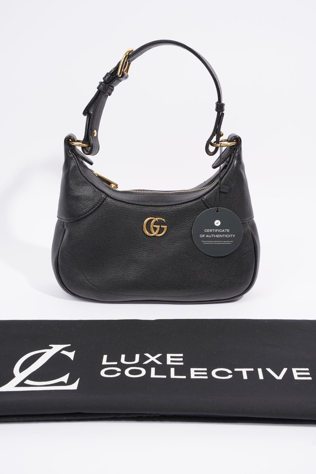 Gucci Aphrodite Black Leather Small