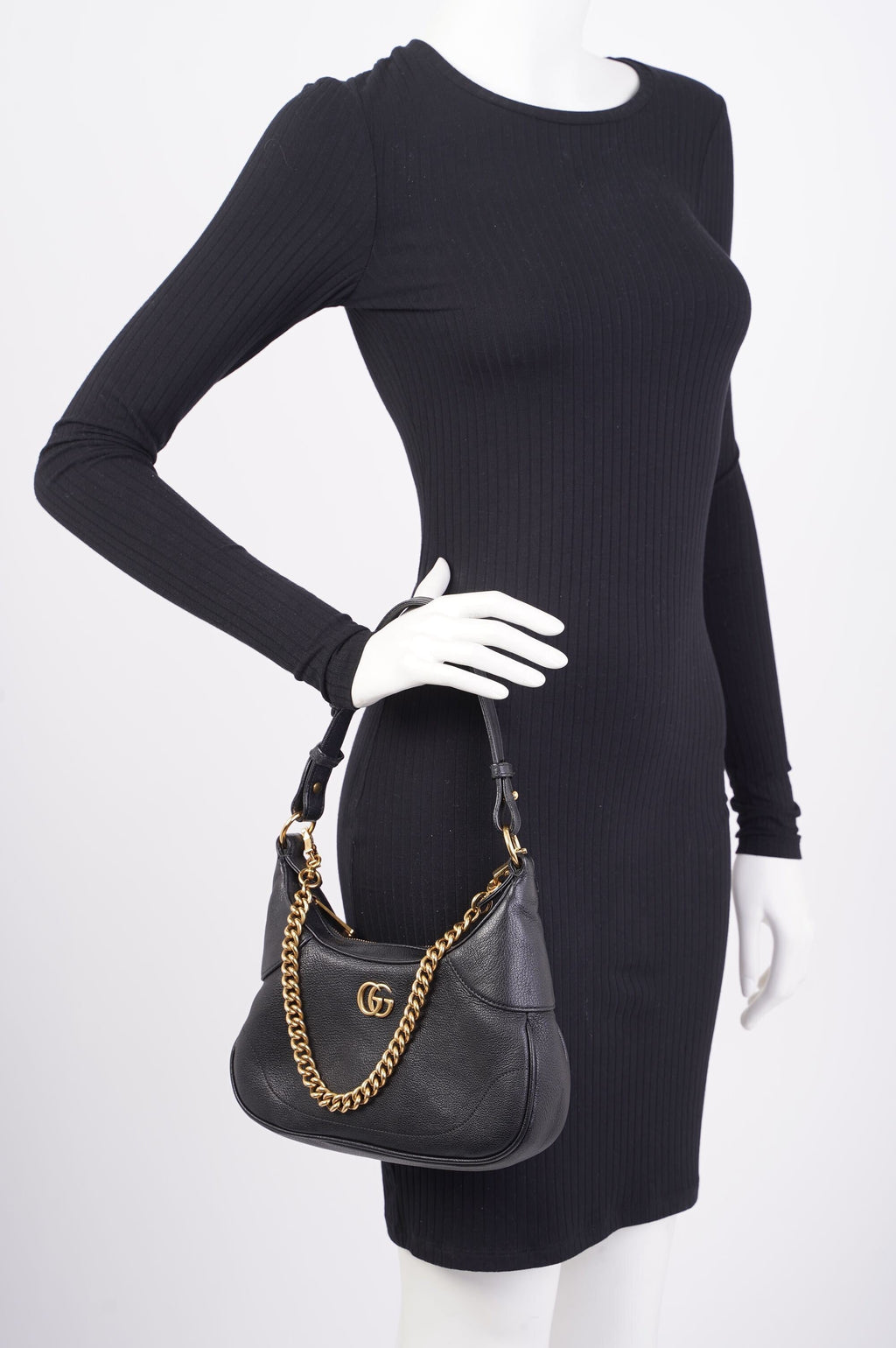 Gucci Aphrodite Black Leather Small