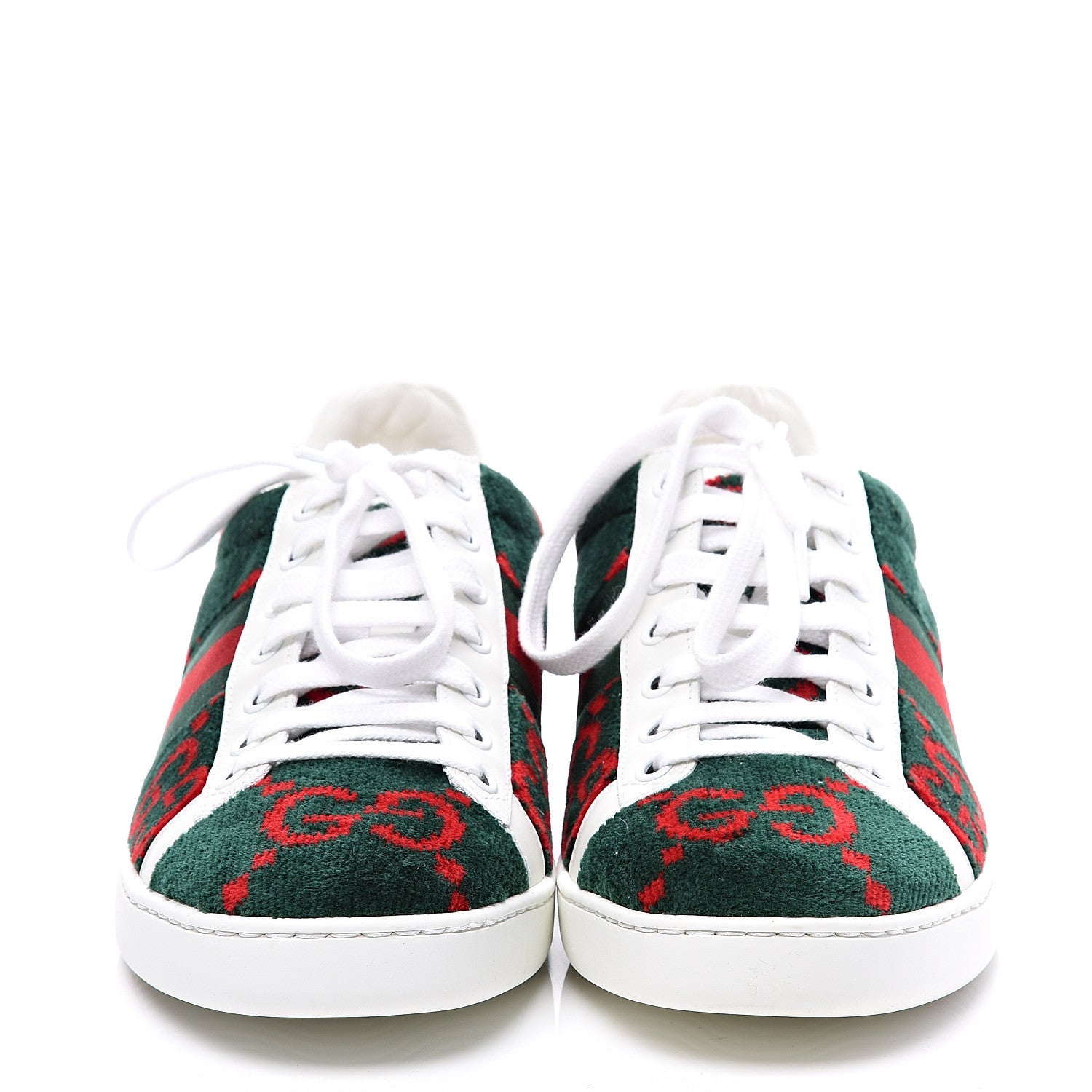 GUCCI ACE GG TERRY CLOTH WEB SNEAKERS