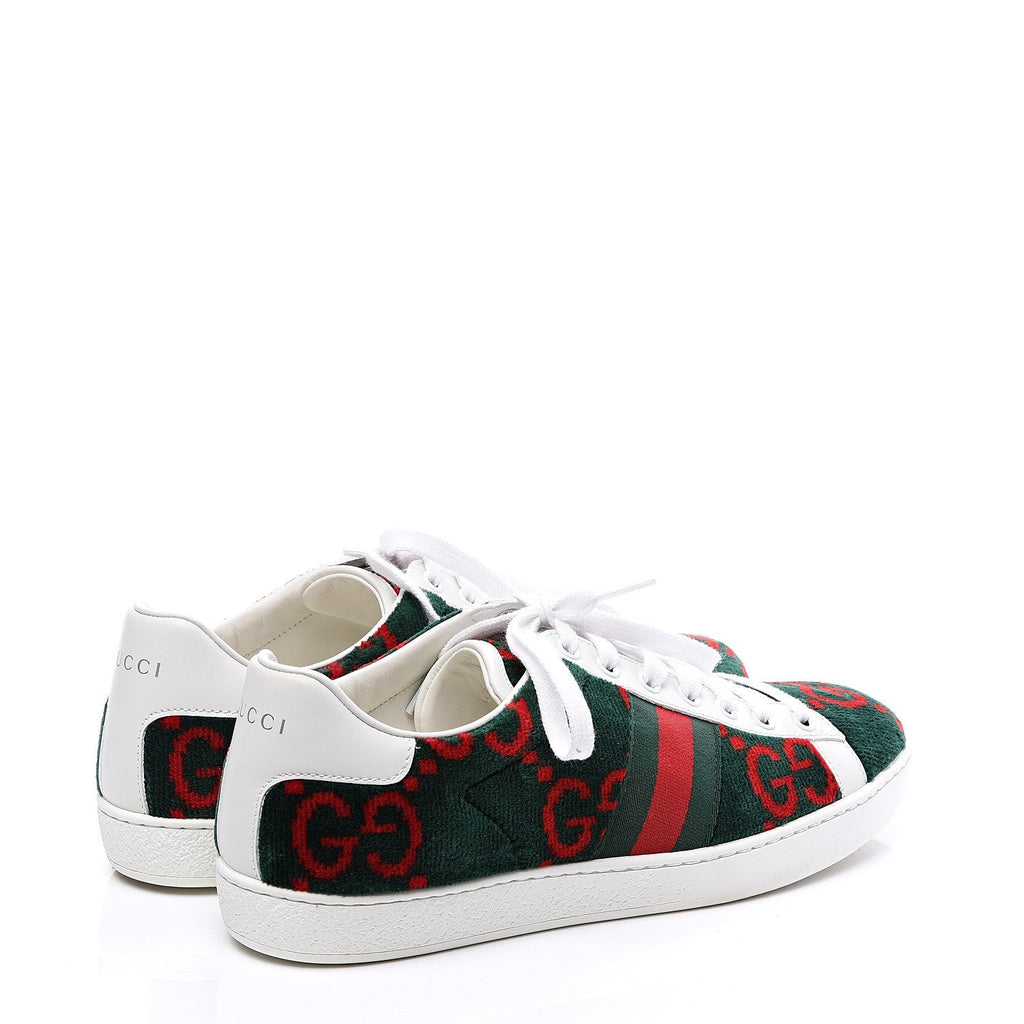 GUCCI ACE GG TERRY CLOTH WEB SNEAKERS