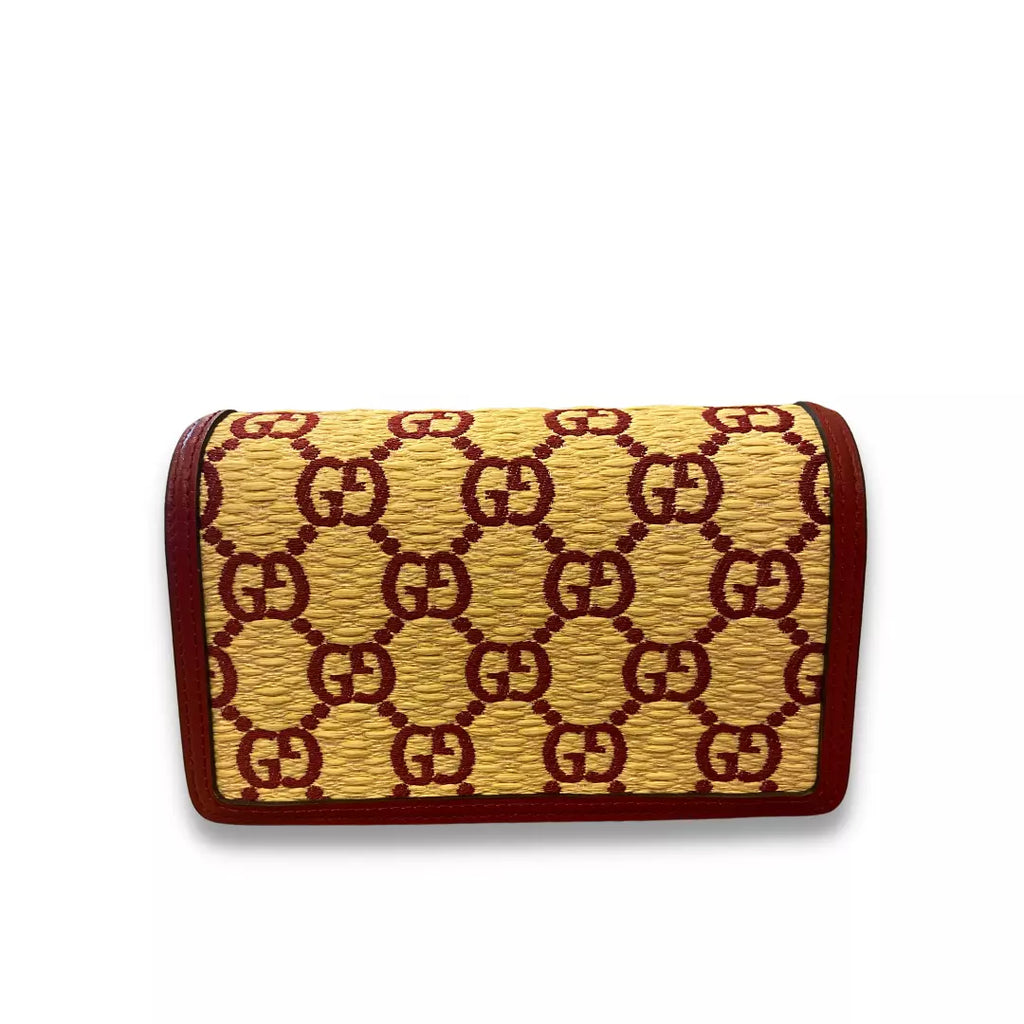 GUCCI BEIGE & BURGUNDY DIONYSUS MINI BAG
