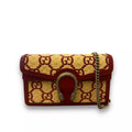 GUCCI BEIGE & BURGUNDY DIONYSUS MINI BAG